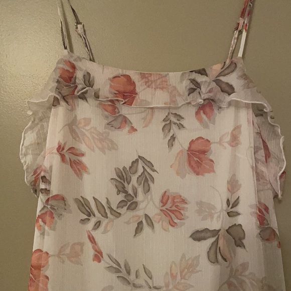 Ruffle Ivory Maxi/Midi Dress, Never Worn, Small - Picture 3 of 4